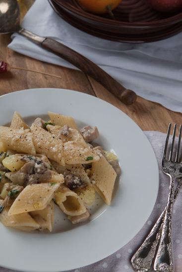 penne funghi porcini e patate 