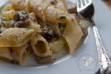 penne funghi porcini e patate - Semplicemente Cucinando 