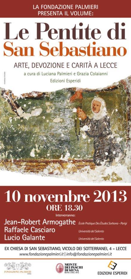 10 Novembre 2013, Lecce – Presentazione ufficiale di “Le Pentite di San Sebastiano” (Edizioni Esperidi)
