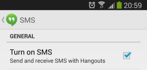 2013 11 07 20.59.58 Ecco come disabilitare gli sms dallapplicazione Hangouts di Google
