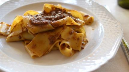 Pappardelle al ragù di selvaggina