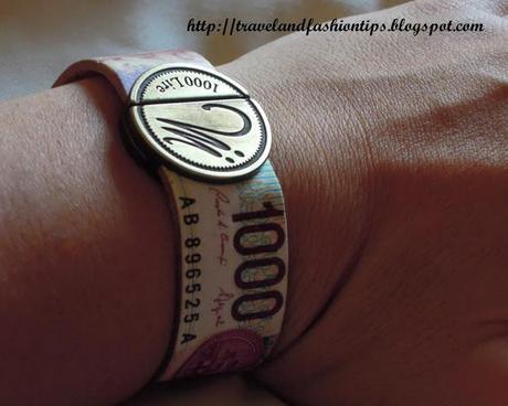 La millelire in un bracciale