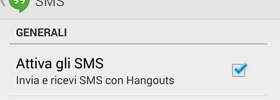 Come disattivare i messaggi SMS su Hangouts 2.0