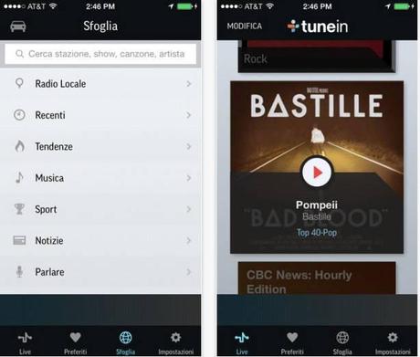 Tunein radio iOS 7