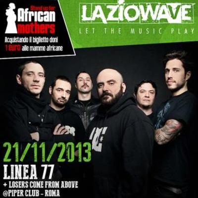 LazioWave presenta Linea 77. Appuntamento il 21 Novembre 2013 al Piper club di Roma.