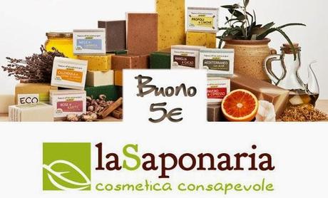 In regalo: UN buono sconto da La Saponaria.