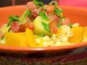 Zucca lunga patate pancetta