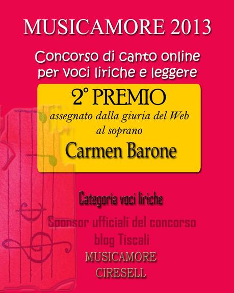 Concorso Musicamore 2013: il secondo premio