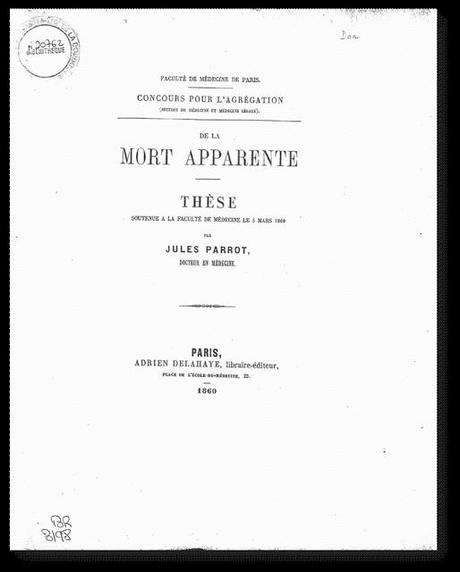 Jules Parrot ▒ De la Mort Apparente