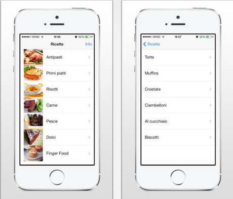 Cattura5 Il Mio Ricettario 2.0, lapp per iPhone per scoprire tante ricette culinarie