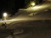 Cervinia ciaspole chiarore della luna