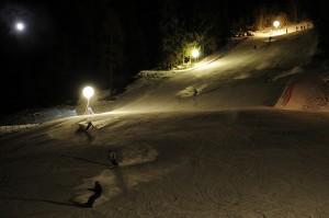 A Cervinia fra sci e ciaspole al chiarore della luna