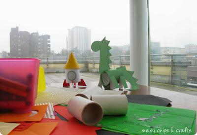 Riciclare i rotoli di carta - laboratorio al MonzaEcoFest