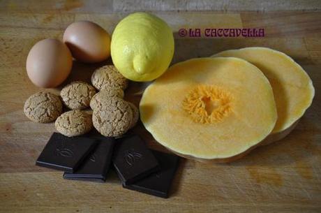 zucca, amaretti, mandorle, limone, pumpkin, amaretti, almonds, lemon