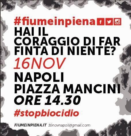 Napoli, 16 novembre, piazza Mancini ore 14,30: perché il diritto alla vita nun è cos'e niente