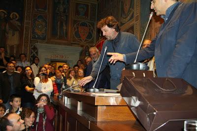 il Pieraccioni ed il Conti a San Miniato