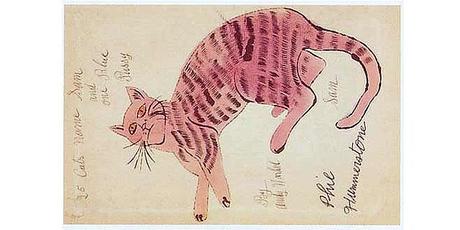 Andy-Warhol,-25-Cats-Named-Sam,-1954