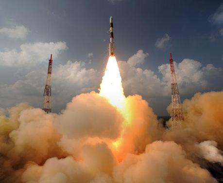 MOM,  la sonda spaziale che cercherà di raggiungere Marte. Crediti: ISRO (Indian Space Research Organization)