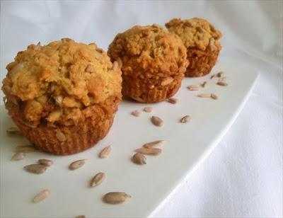 Muffins ai semi di girasole