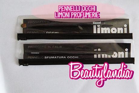 LIMONI - Recensione Pennelli Occhi, Pennelli Labbra, Piumino e Spugna tonda -