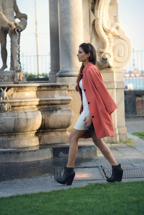 OVERSIZE COAT BY ZALANDO outfit 2  zara zalando winter wedge vic matié studded bag shoes Ray Ban oversized coat outfit moda lovehandmade love italy fashion blog fall clubmaster barbara valentina grimaldi 2013 