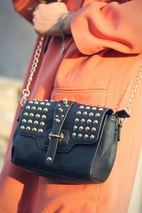 OVERSIZE COAT BY ZALANDO outfit 2  zara zalando winter wedge vic matié studded bag shoes Ray Ban oversized coat outfit moda lovehandmade love italy fashion blog fall clubmaster barbara valentina grimaldi 2013 