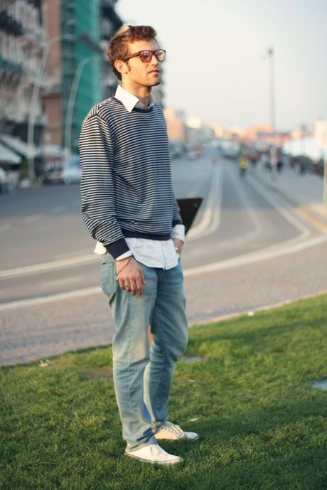 OVERSIZE COAT BY ZALANDO outfit 2  zara zalando winter wedge vic matié studded bag shoes Ray Ban oversized coat outfit moda lovehandmade love italy fashion blog fall clubmaster barbara valentina grimaldi 2013 