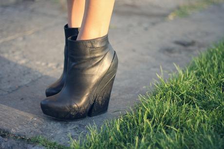 OVERSIZE COAT BY ZALANDO outfit 2  zara zalando winter wedge vic matié studded bag shoes Ray Ban oversized coat outfit moda lovehandmade love italy fashion blog fall clubmaster barbara valentina grimaldi 2013 