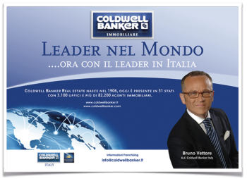 Bruno Vettore inizia una nuova avventura con Coldwell Banker Italia.Intervista