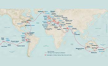 Da Princess Cruises la nuova World Cruise 2015