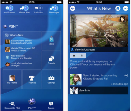 playstationapp Android   PlayStation®App si aggiorna supportando la PS4