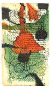 Mohsen Taasha Wahidi, Memoir of A Generation, acquarello su carta calligrafica, 35x21cm-dOCUMENTA13-2010-1