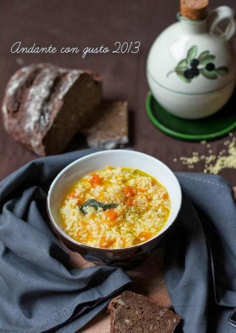 Sorprese dalla dispensa: Zuppa di miglio e zucca alla birra.