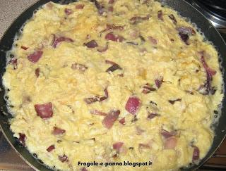 Frittata con cipolle rosse