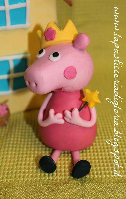 Decorazioni per torta, tema Peppa Pig