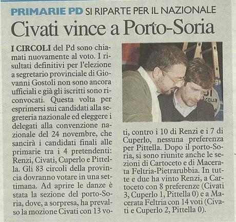 Civati vince a Porto-Soria!