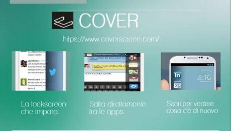 Cover. L’applicazione giusta al momento giusto.