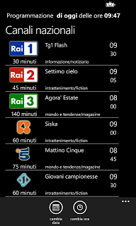 SuperGuida TV! La migliore guida TV di sempre disponibile sullo store di Windows Phone grazie ad IdeaSolution