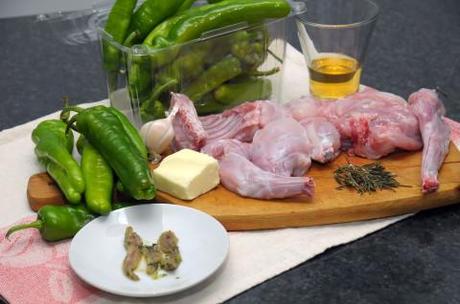 Coniglio con i friggitelli ingredienti