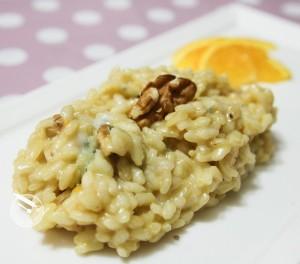 RISOTTO ALL'ARANCIA, MANTECATO CON GORGONZOLA E NOCI