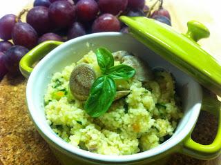 COUS COUS ALLA MARINARA CON JULIENNE DI ZUCCHINE