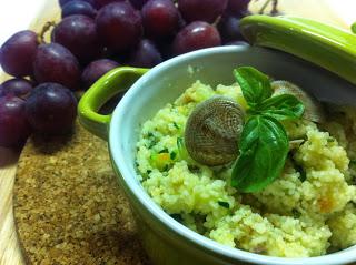 COUS COUS ALLA MARINARA CON JULIENNE DI ZUCCHINE