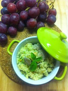 COUS COUS ALLA MARINARA CON JULIENNE DI ZUCCHINE