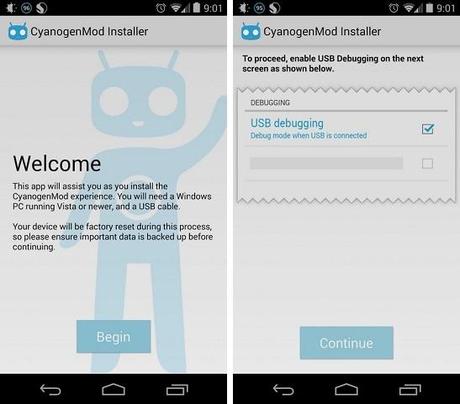 Cyanogenmod installer