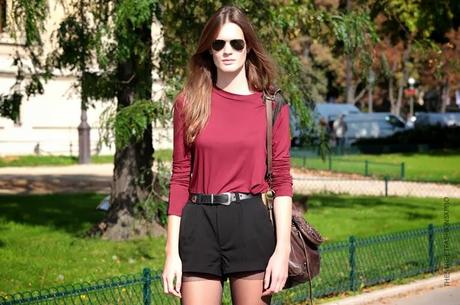 In the Street...Burgundy+Black...Burgundy is the new Bordeaux