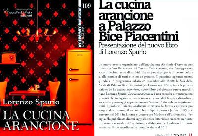 Presentazione del libro di Lorenzo Spurio: La cucina arancione