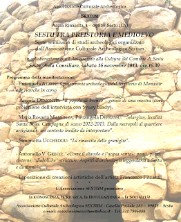 Eventi: Seminario a Sestu e corso di Archeologia a Quartu