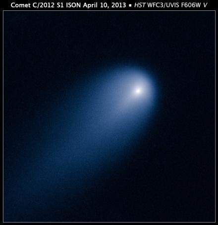 Cometa Ison. Foto scattata dal telescopio spaziale Hubble.