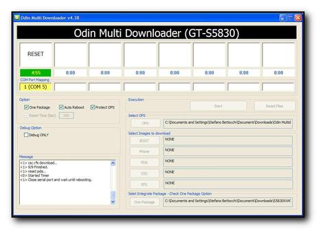 003 odin ripristino firmware galaxy ace 0e8ba [Tutorial] Come Ripristinare IL Firmware Originale Samsung Galaxy ACE GT S5830!