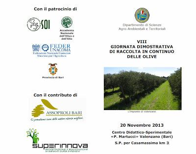 VIII GIORNATA DIMOSTRATIVA DI RACCOLTA IN CONTINUO DELLE OLIVE
